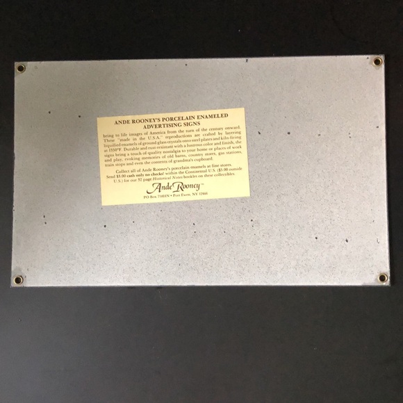 ANDE ROONEY Vintage Campbell’s Condensed Soups Porcelain Enameled Sign - Picture 2 of 4